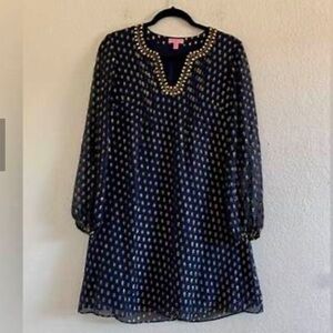 lilly pulitzer colby silk tunic dress